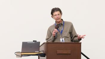 keynote at podium