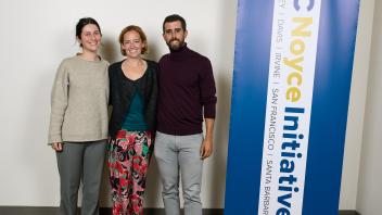 three researchers
